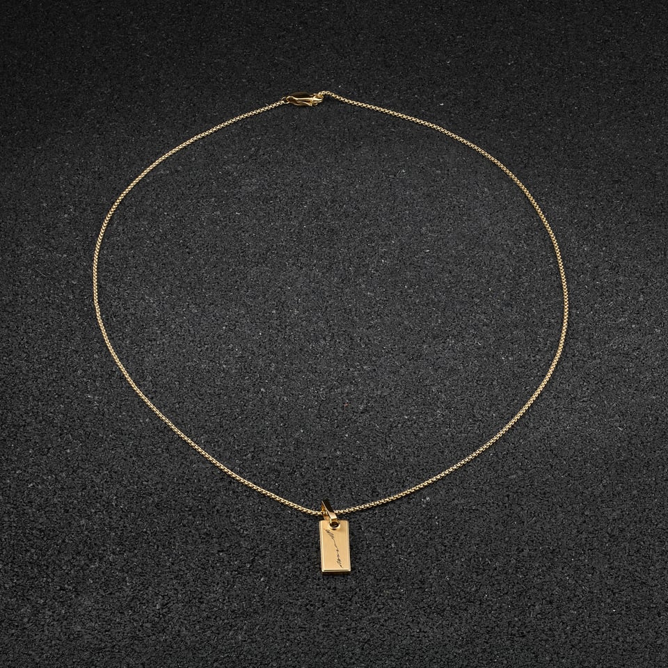 Stelvio Pass Pendant Square - Gold