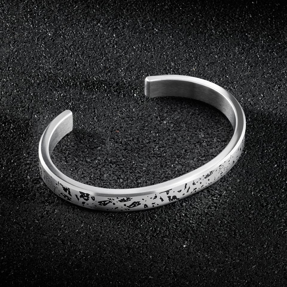 Open Road Cuff Bracelet - Silver
