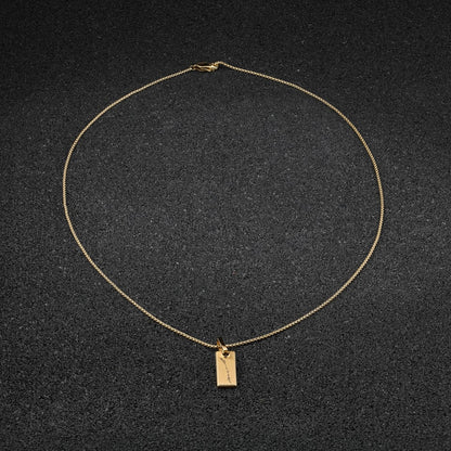 Stelvio Pass Pendant Square - Gold