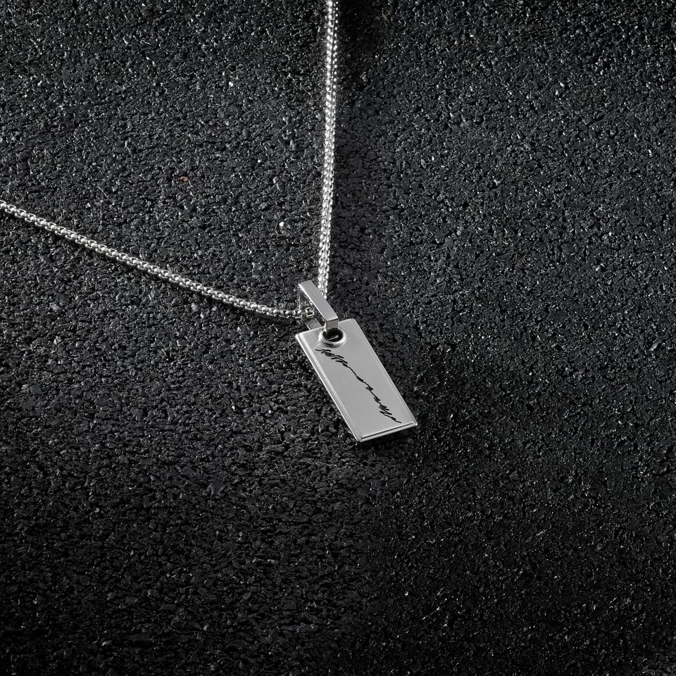 Stelvio Pass Pendant Square - Silver