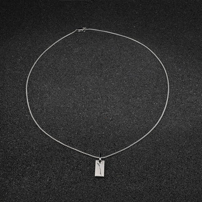 Stelvio Pass Pendant Square - Silver