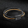 Tarmac Chain Multi-cuff Bracelet - Black