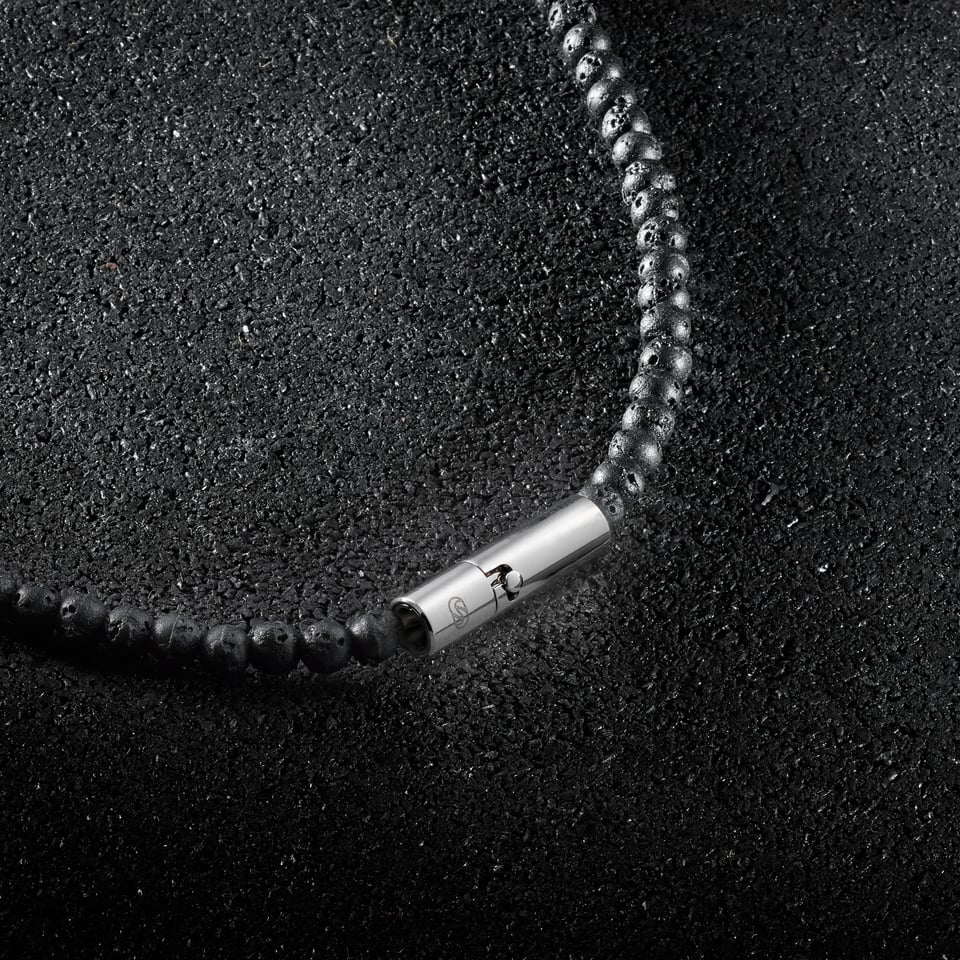 Tarmac Bead Necklace - White