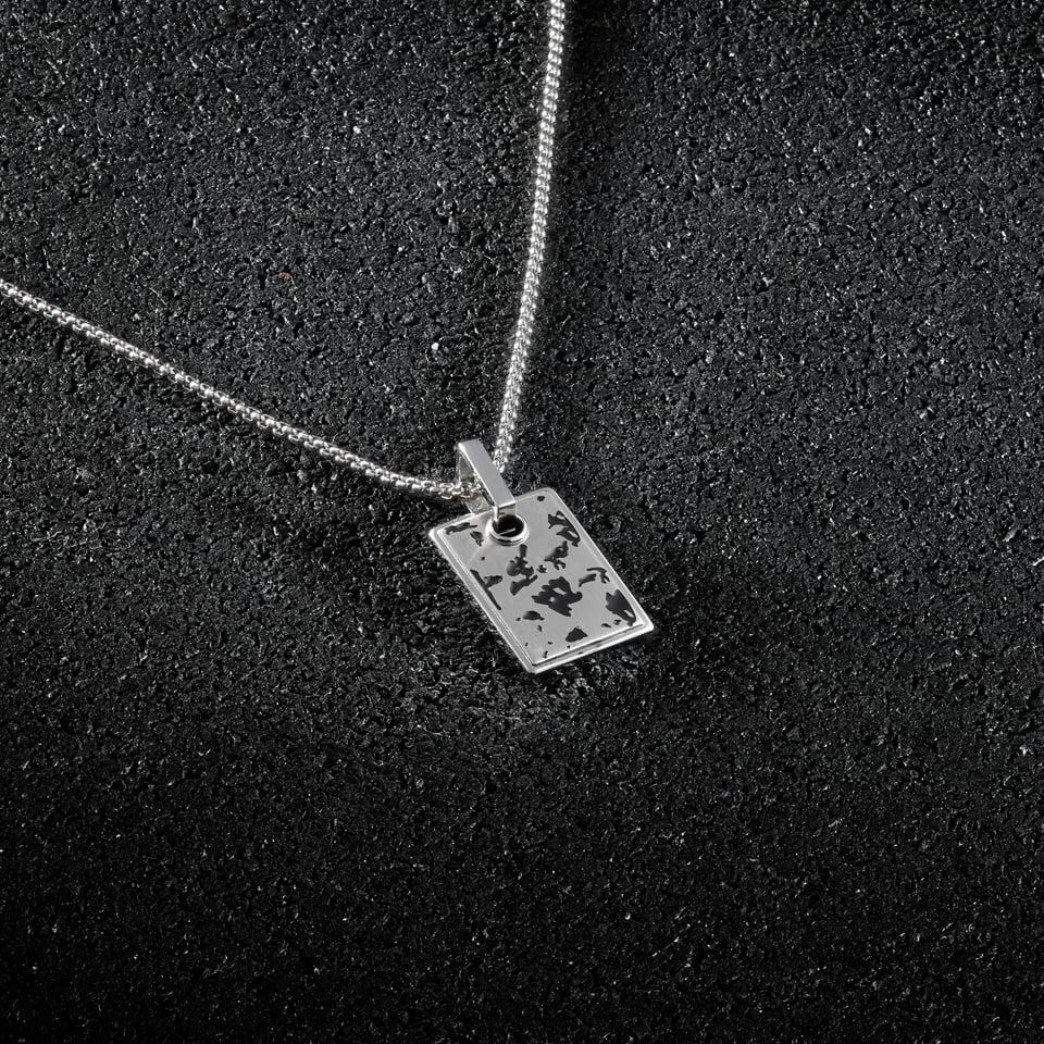 Open Road Pendant Square - Silver
