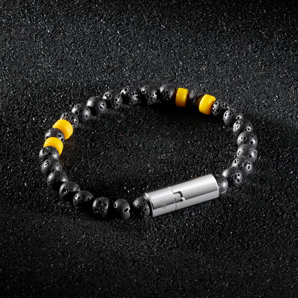 Tarmac Bead Bracelet - Yellow