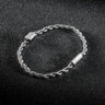 Stelvio Charm Rope Bracelet 3mm - Silver
