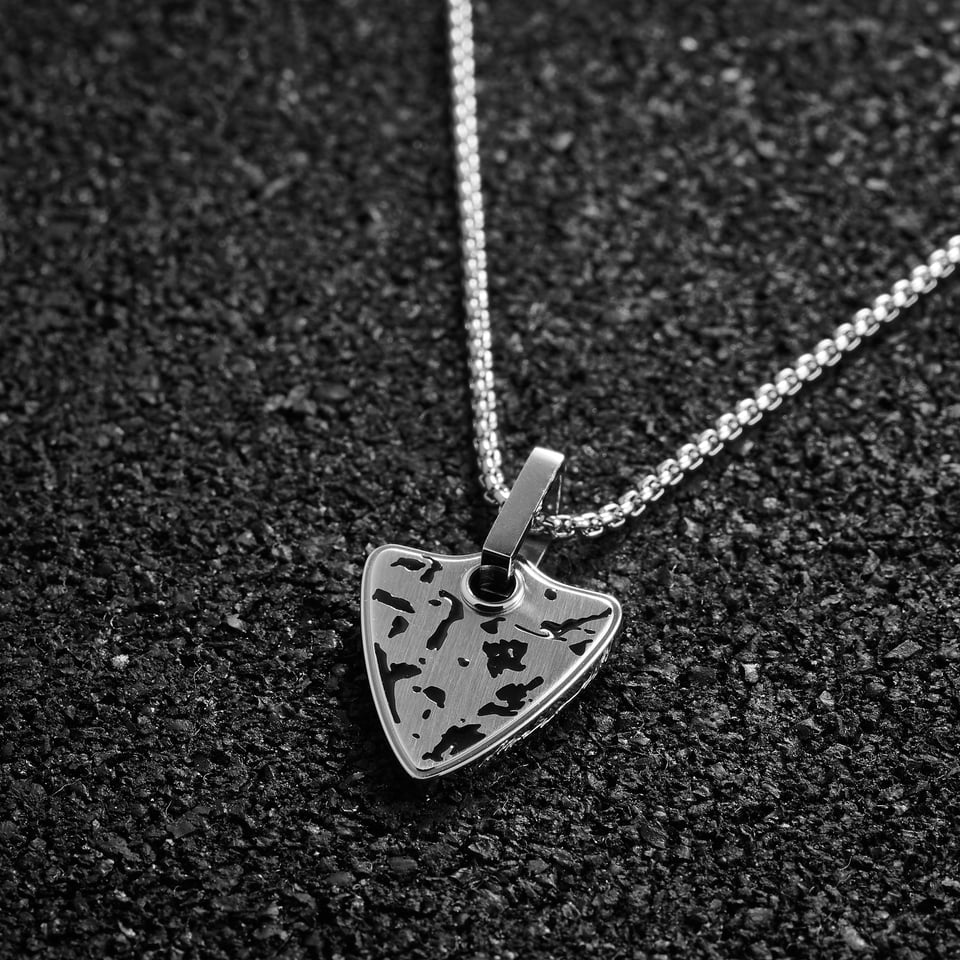 Open Road Pendant Shield - Silver