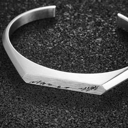 Stelvio Pass Cuff - Silver