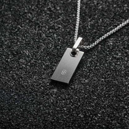 Stelvio Pass Pendant Square - Silver