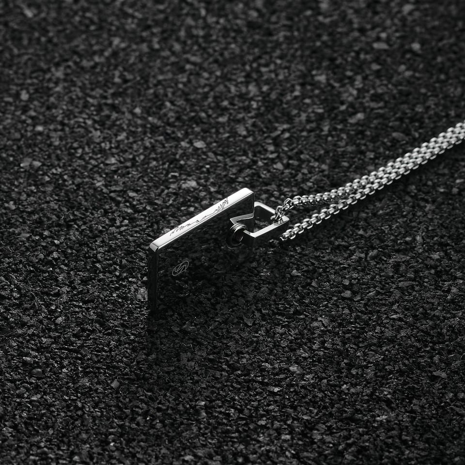 Open Road Pendant Square - Silver