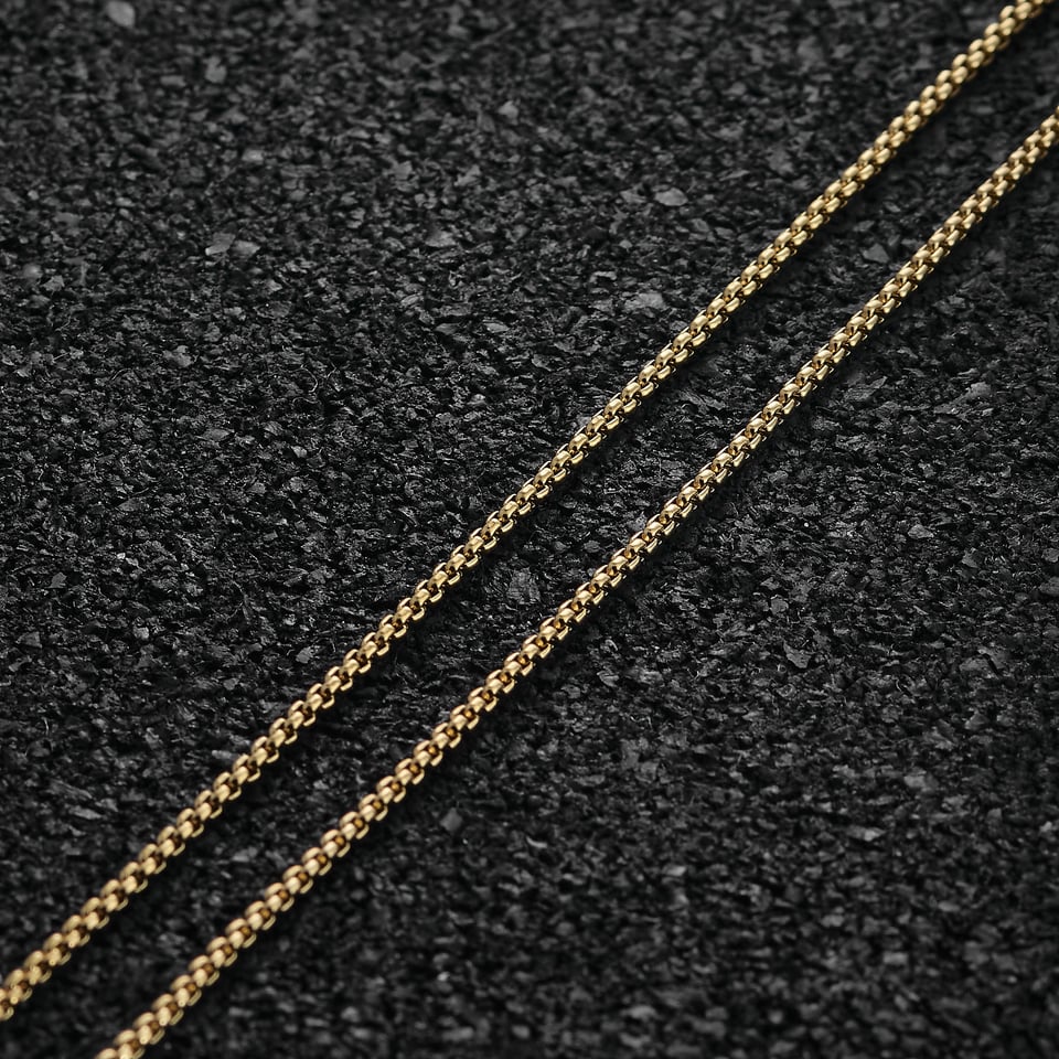 Stelvio Pass Pendant Square - Gold