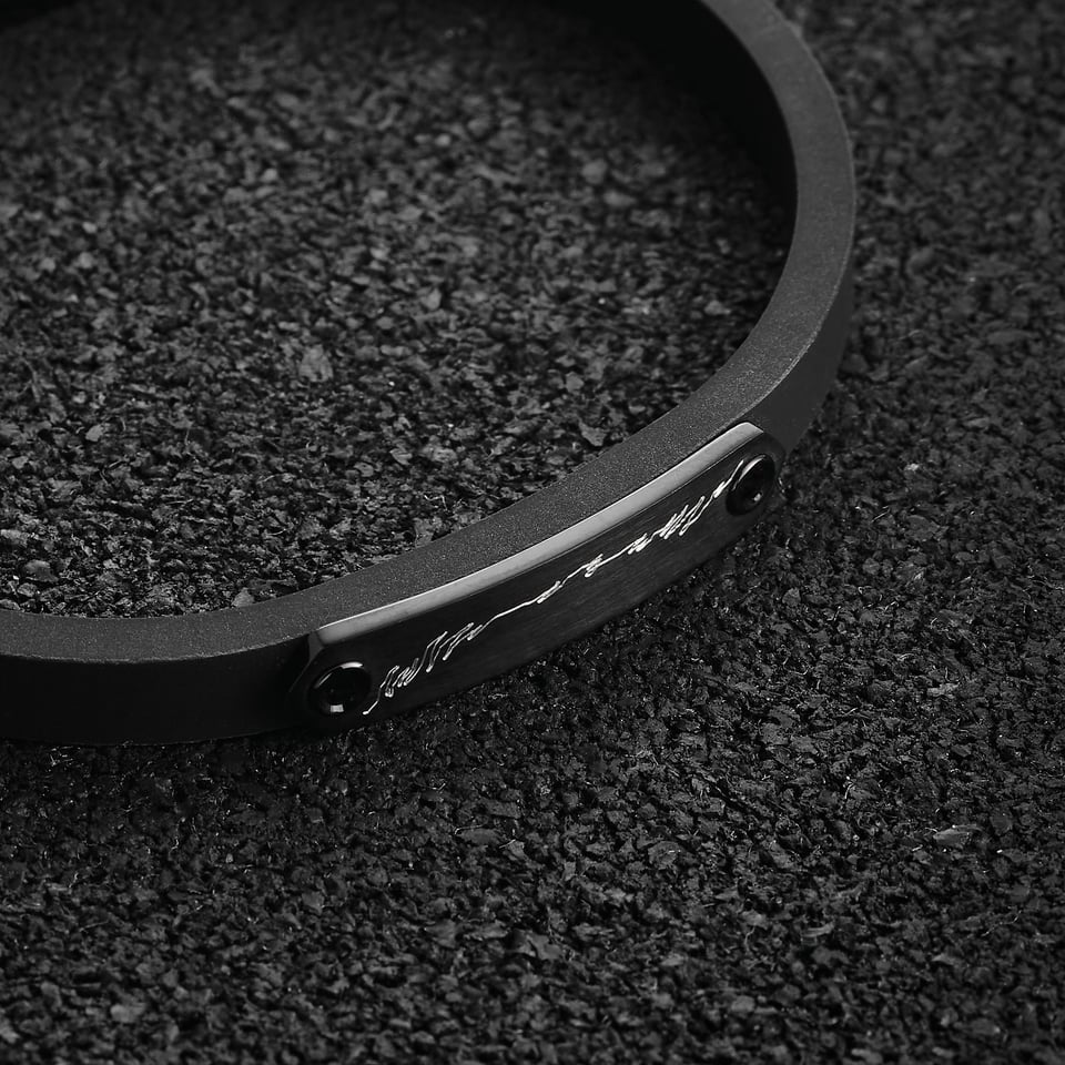 Stelvio Pass Strap Bracelet - Black