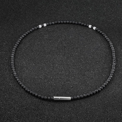 Tarmac Bead Necklace - White