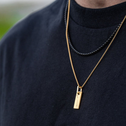 Stelvio Pass Pendant Square - Gold