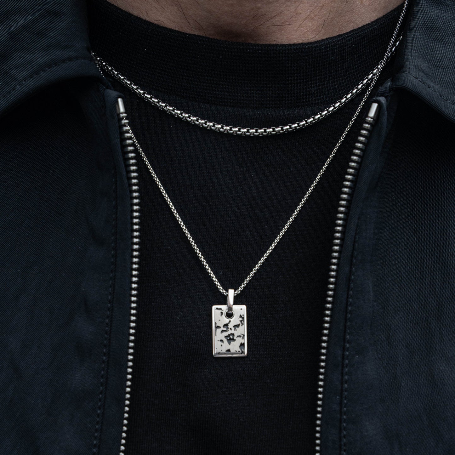 Open Road Pendant Square - Silver