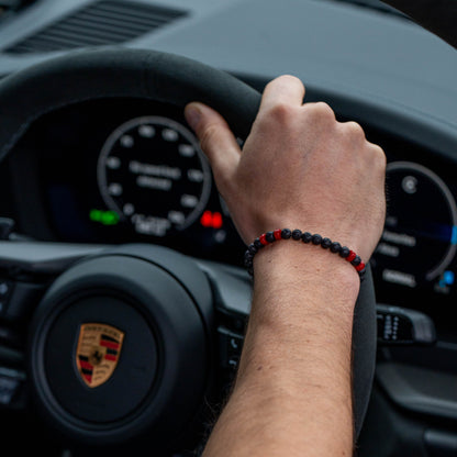Tarmac Bead Bracelet - Red