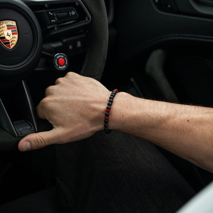 Tarmac Bead Bracelet - Red