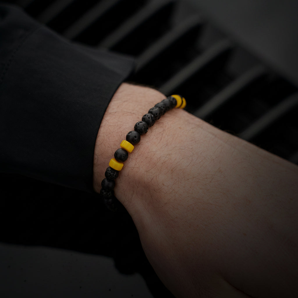 Tarmac Bead Bracelet - Yellow