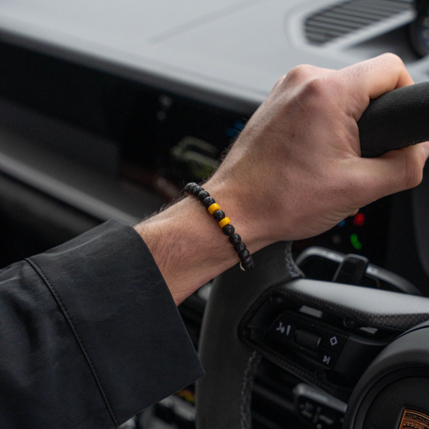 Tarmac Bead Bracelet - Yellow