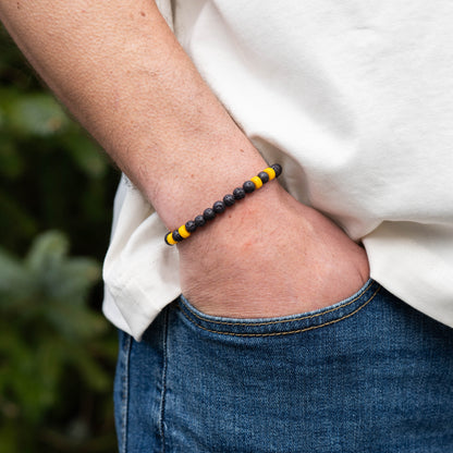 Tarmac Bead Bracelet - Yellow